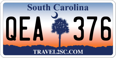 SC license plate QEA376
