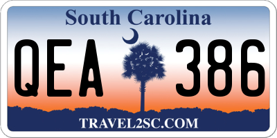 SC license plate QEA386