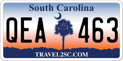 SC license plate QEA463