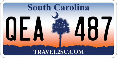 SC license plate QEA487