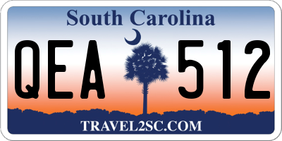SC license plate QEA512