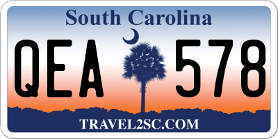 SC license plate QEA578