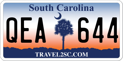 SC license plate QEA644