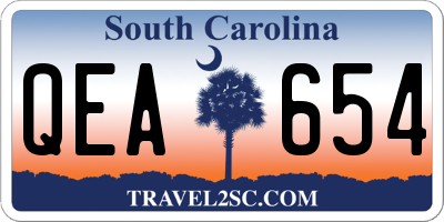SC license plate QEA654