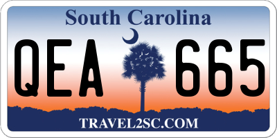 SC license plate QEA665