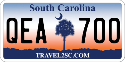 SC license plate QEA700