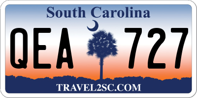 SC license plate QEA727