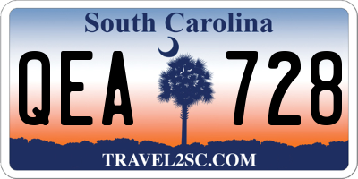 SC license plate QEA728
