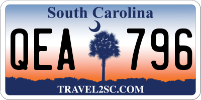 SC license plate QEA796