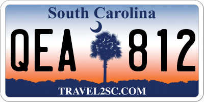 SC license plate QEA812