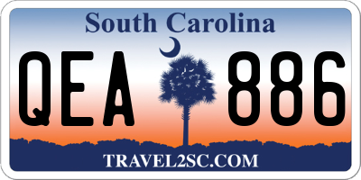 SC license plate QEA886