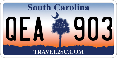 SC license plate QEA903