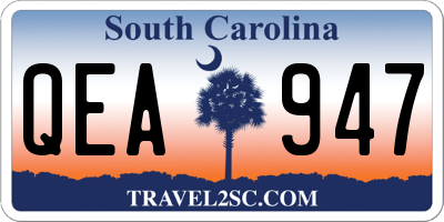 SC license plate QEA947