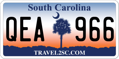 SC license plate QEA966