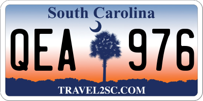 SC license plate QEA976