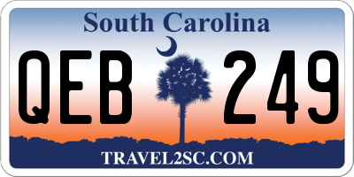 SC license plate QEB249