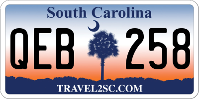 SC license plate QEB258