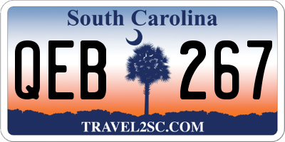 SC license plate QEB267