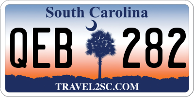 SC license plate QEB282