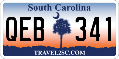 SC license plate QEB341