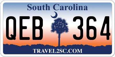 SC license plate QEB364