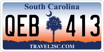 SC license plate QEB413