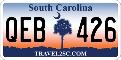 SC license plate QEB426