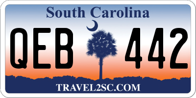 SC license plate QEB442