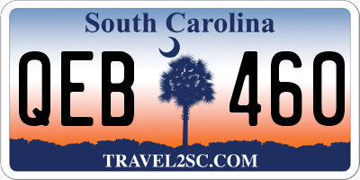 SC license plate QEB460