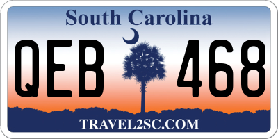 SC license plate QEB468