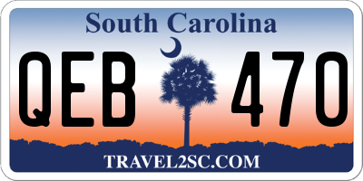 SC license plate QEB470