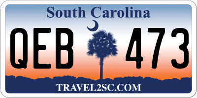 SC license plate QEB473