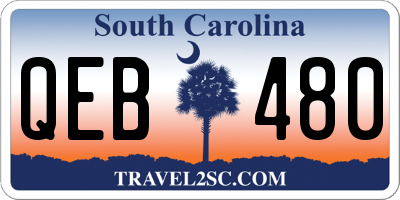 SC license plate QEB480