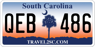 SC license plate QEB486