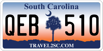 SC license plate QEB510