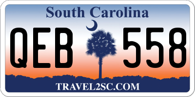 SC license plate QEB558