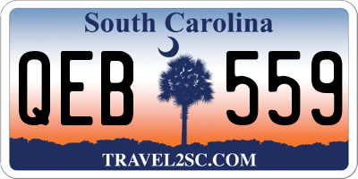 SC license plate QEB559
