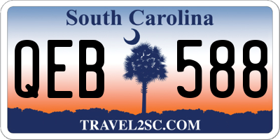 SC license plate QEB588