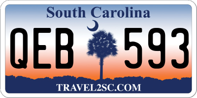 SC license plate QEB593