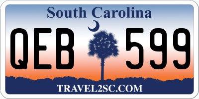 SC license plate QEB599