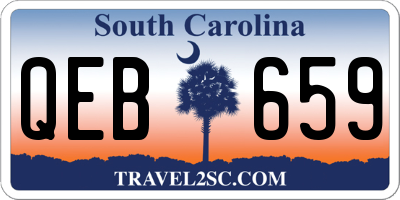 SC license plate QEB659