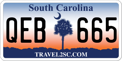 SC license plate QEB665