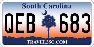 SC license plate QEB683