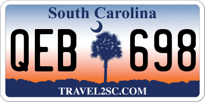 SC license plate QEB698