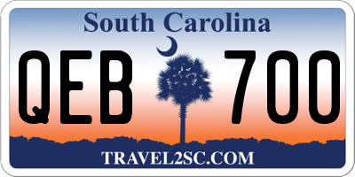 SC license plate QEB700