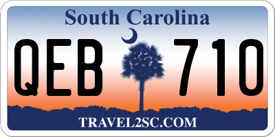 SC license plate QEB710