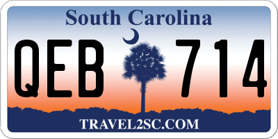 SC license plate QEB714