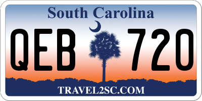 SC license plate QEB720