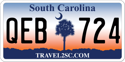 SC license plate QEB724
