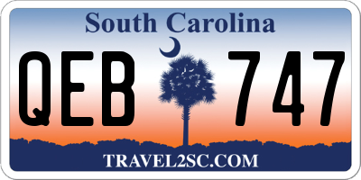 SC license plate QEB747